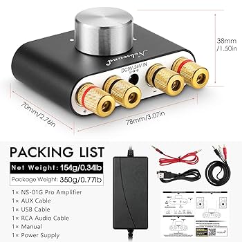 アンプ Nobsound P2 Mini Bluetooth5.0 Amazon.com: Nobsound Mini Bluetooth 5.0 Power Amplifier